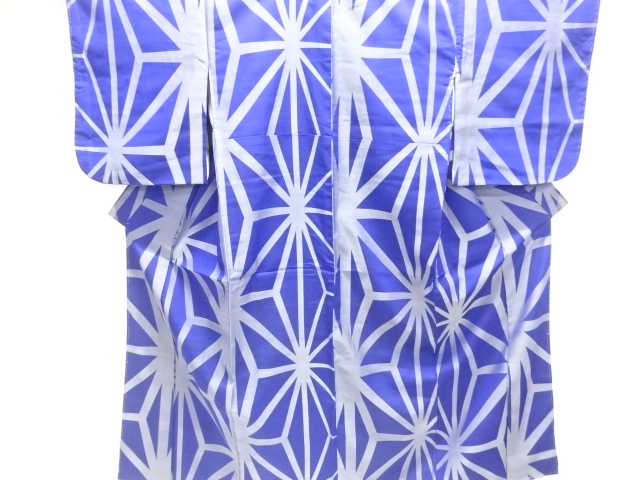 JAPANESE KIMONO / ANTIQUE KIMONO / TAISHO ROMAN STYLE / WOVEN ASANOHA